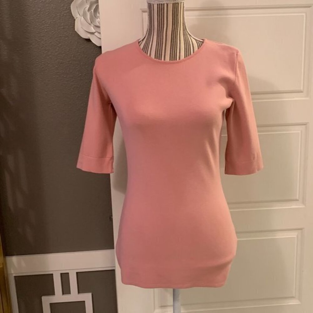 Escada Rosehip Stretch Pullover Top
